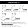 imageTstars Halloween Maternity Pumpkin Costume Jack O Lantern Pregnancy Tank TopBlack