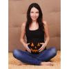 imageTstars Halloween Maternity Pumpkin Costume Jack O Lantern Pregnancy Tank TopBlack