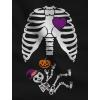 imageTstars Maternity Halloween Pregnant Skeleton Xray Costume Baby Pregnancy Tank Top TunicBlack