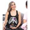 imageTstars Maternity Halloween Pregnant Skeleton Xray Costume Baby Pregnancy Tank Top TunicBlack