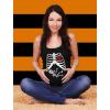 imageTstars Maternity Halloween Tank Top Pregnant Skeleton with Baby Ribcage Xray Costume Pregnancy TopsBlack