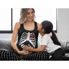 imageTstars Maternity Halloween Tank Top Pregnant Skeleton with Baby Ribcage Xray Costume Pregnancy TopsBlack