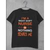 imageTstars Night Shift Nurse Nothing Scares Me Funny Halloween TShirtHeather Dark Gray