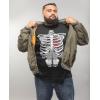 imageTstars Skeleton Shirt Mens Rib Cage Costume Adult Funny Halloween Shirts for Men LargeBlack