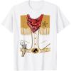 imageCowboy Cowgirl Halloween Easy Costume Outfit TShirtWhite