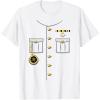 imageShip Captain Sailor Skeeper Halloween Costume Outfit TShirtWhite
