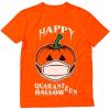 imageTstars Happy Halloween Shirt 2020 Quarantine Pumpkin Jack O Lantern TShirtOrange