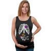 imageTstars Maternity Halloween Pregnant Skeleton Xray Costume Baby Pregnancy Tank Top TunicBlack