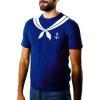 imageTstars Sailor Costume Shirt Men Nautical Theme Captain Navy Anchor Sailors Mens Halloween ShirtsBlue