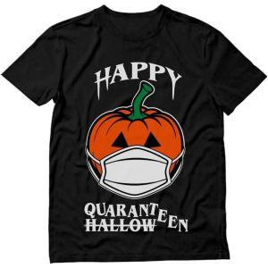imageTstars Happy Halloween Shirt 2020 Quarantine Pumpkin Jack O Lantern TShirtBlack