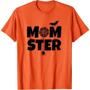 imageWomen Momster Halloween outfit for mom funny gift TShirtOrange