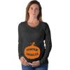imageTstars Pumpkin Smuggler Funny Halloween Pregnancy Maternity Long Sleeve ShirtBlack
