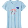 imagedinosaur skeleton flag TShirtBaby Blue