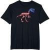 imagedinosaur skeleton flag TShirtBlack