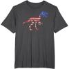 imagedinosaur skeleton flag TShirtDark Heather Grey