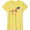 imagedinosaur skeleton flag TShirtLemon Yellow