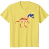 imagedinosaur skeleton flag TShirtLemon Yellow