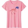 imagedinosaur skeleton flag TShirtPink