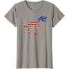 imagedinosaur skeleton flag TShirtSlate Grey