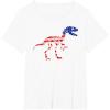 imagedinosaur skeleton flag TShirtWhite