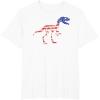 imagedinosaur skeleton flag TShirtWhite