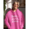 imageTstars Best Aunt Ever Hoodie Gifts from Niece Nephew for Aunts Women Auntie Sweatshirt HoodiesPink