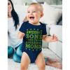 imageTstars Mom Is the Best Mothers Day Infant Bodysuit Gift for New from Baby Boy or Girl Newborn OutfitAwesome  Navy