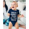 imageTstars Mom Is the Best Mothers Day Infant Bodysuit Gift for New from Baby Boy or Girl Newborn OutfitBest Mom  Navy