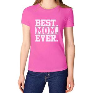 imageTstars Best Mom Ever Gift for Mothers Day Womens TShirtPink