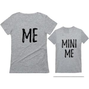 imageTstars Mommy and Mini Me Shirts Mothers Day Mom and Daughter Son Matching OutfitsMom Gray  Daughter Gray