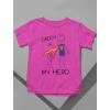 imageTstars I Have The Best Dad Ever Shirt Gifts for Dads Daddy is My Superhero Fathers Day Youth ampamp Toddler Kids TShirtHero  Pink