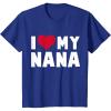 imageKids I Love Heart My Nana Childrens Mothers Day Gift Kids TShirtRoyal Blue