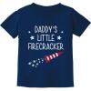 imageTstars Daddys ampamp Mommys Little Firecracker Memorial Day Girls Boys 4th of July Shirt Infant Toddler Kids Patriotic ShirtNavy