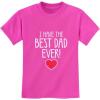 imageTstars I Have The Best Dad Ever Shirt Gifts for Dads Daddy is My Superhero Fathers Day Youth ampamp Toddler Kids TShirt 4T Pink