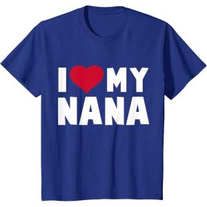 imageKids I Love Heart My Nana Childrens Mothers Day Gift Kids TShirtRoyal Blue
