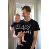 imageTstars Gamer Dad and Baby Matching Outfits Gifts for New Dads Player 1 ampamp Player 2 Funny Fathers Day Daddy and Me OutfitsDad Black  Baby Black