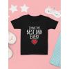 imageTstars I Have The Best Dad Ever Shirt Gifts for Dads Daddy is My Superhero Fathers Day Youth ampamp Toddler Kids TShirt XSmall Black