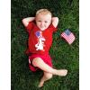 imageTstars Mommys Little Firecracker Memorial Day Girls Boys 4th of July Shirt Infant Toddler Kids Patriotic ShirtDino Tophat  Red
