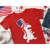 imageTstars Mommys Little Firecracker Memorial Day Girls Boys 4th of July Shirt Infant Toddler Kids Patriotic ShirtDino Tophat  Red