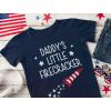 imageTstars Mommys Little Firecracker Memorial Day Girls Boys 4th of July Shirt Infant Toddler Kids Patriotic ShirtNavy
