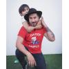 imageTstars Daddy Saurus Shirt Gift for Fathers T Rex Dad Funny TShirtRed