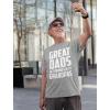 imageTstars Grandpa Shirt Gifts for Dad Papa from Grandchildren Fathers Day Shirts for Men A2White Print  Gray