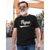 imageTstars Papa Cool Shirt Logo Funny Gifts for Dads Fathers Day TShirt Dad Jokes Shirts for MenBlack