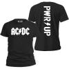 imageTstars ACDC Jagged Logo Band Power Up Tee for Men for Those About to Rock n Roll Shirt TShirtWhite Bnf  Black