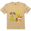imageTstars Paw Patrol Rubble Digging Being 4 Construction Bulldozer 4th Birthday Toddler Kids TShirtLatte