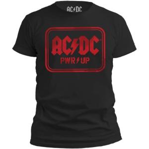 imageTstars ACDC Jagged Logo Band Power Up Tee for Men for Those About to Rock n Roll Shirt TShirtRed Logo  Black