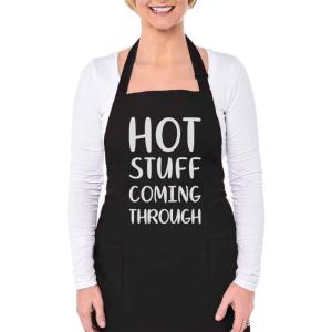 imageTstars Aprons for Men with Pockets Grill BBQ Funny Cooking Mens Women Chef Apron One Size Black