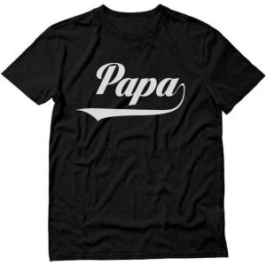 imageTstars Papa Cool Shirt Logo Funny Gifts for Dads Fathers Day TShirt Dad Jokes Shirts for MenBlack