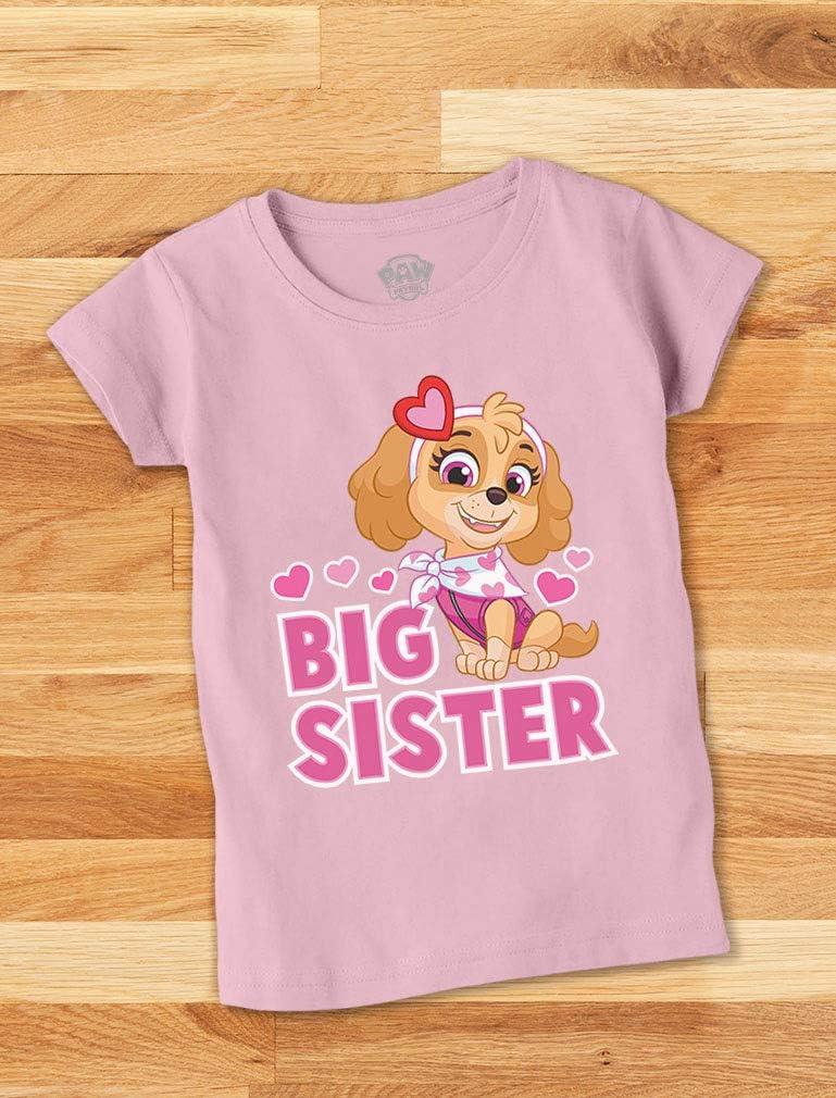 imageTstars Paw Patrol Skye Big Sister Shirt Outfit Gift Toddler Kids Girls Fitted TShirtLavender