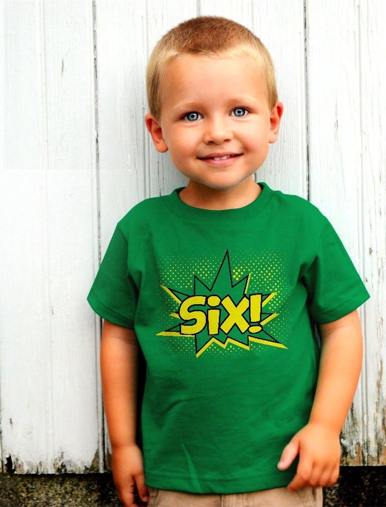 imageTstars Six 6th Birthday Shirt 6 Years Old Gifts Superhero Party Kids TShirtNavy
